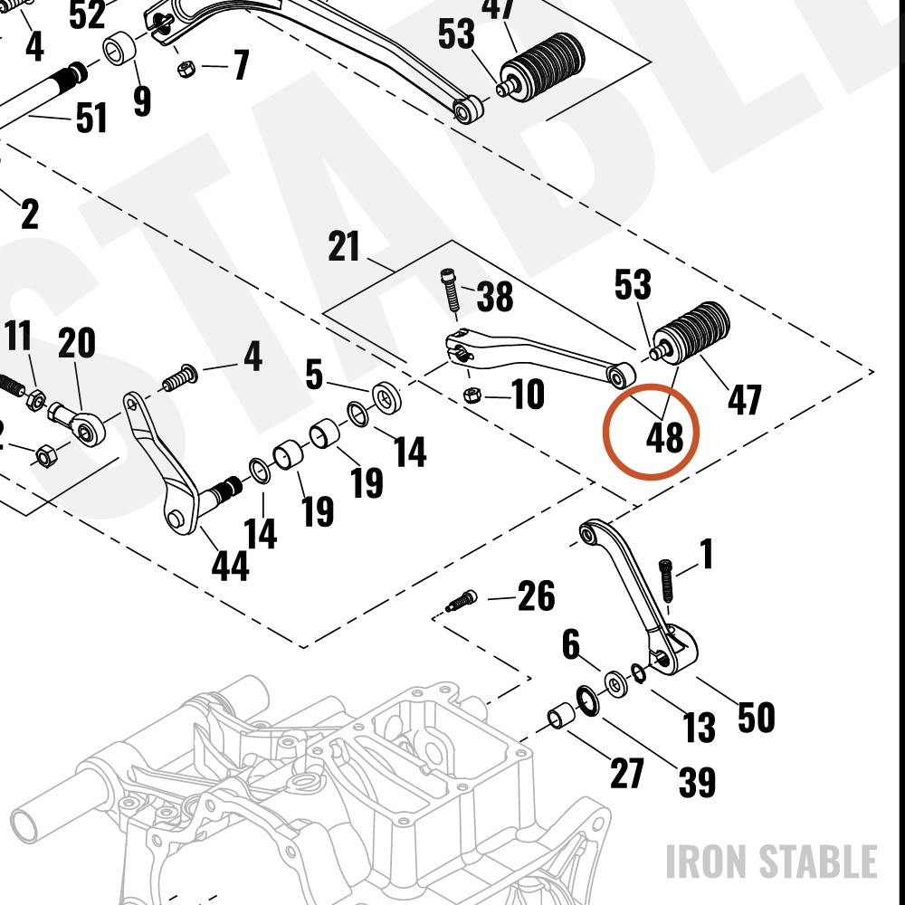 Harley-Davidson Sub-Assembly, Shf Lvr, Heel/Toe