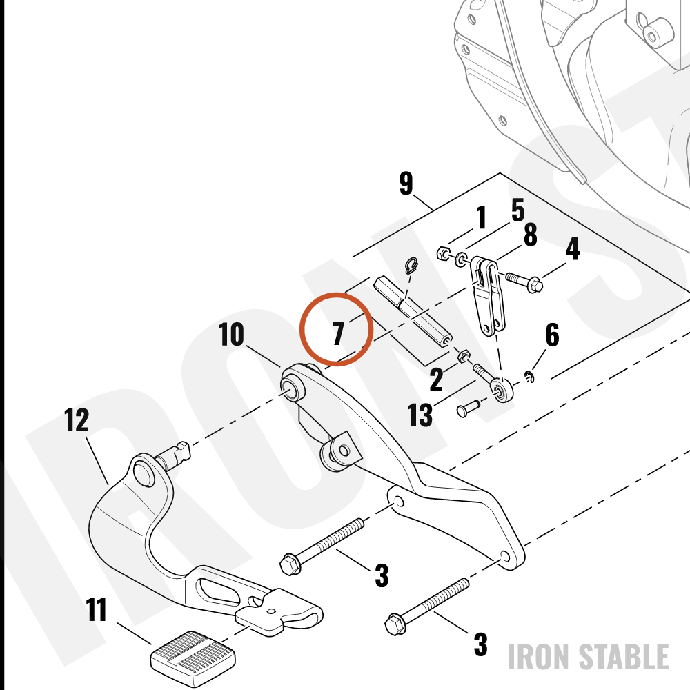 Harley-Davidson Shift Lkge Rod Assembly, Retg Clip