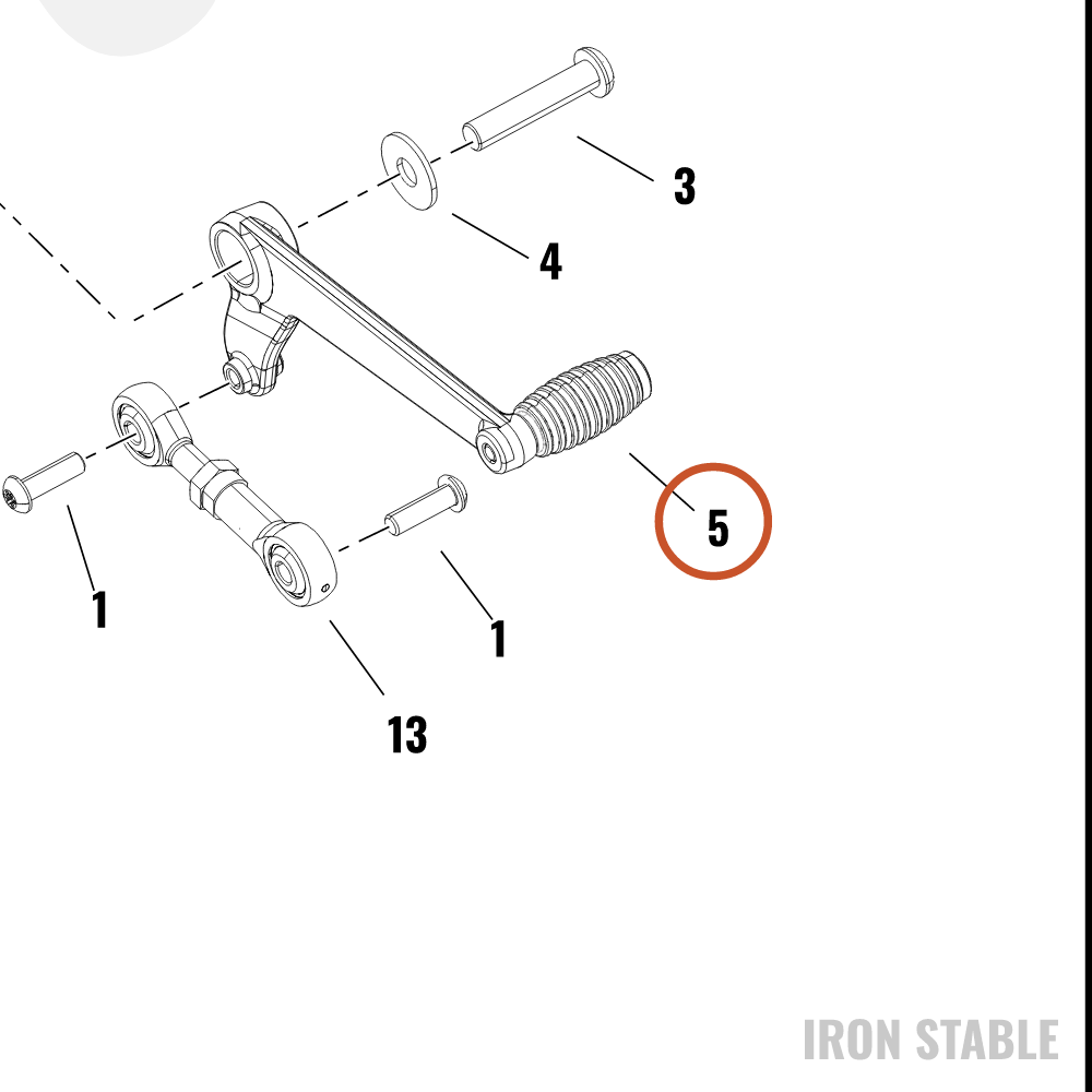 Harley-Davidson Sub-Assembly, Shf Lvr, Rdr