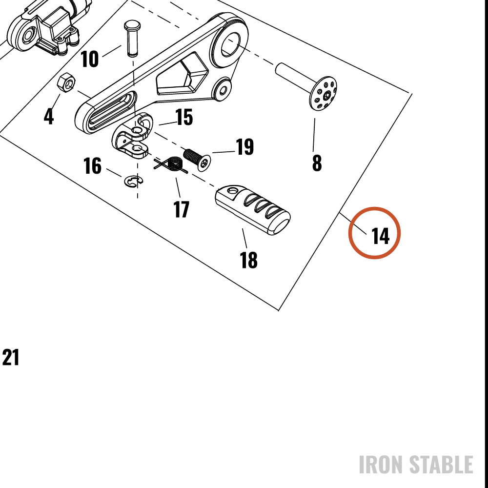 Harley-Davidson Kit, Shf Lvr, Adj, Black