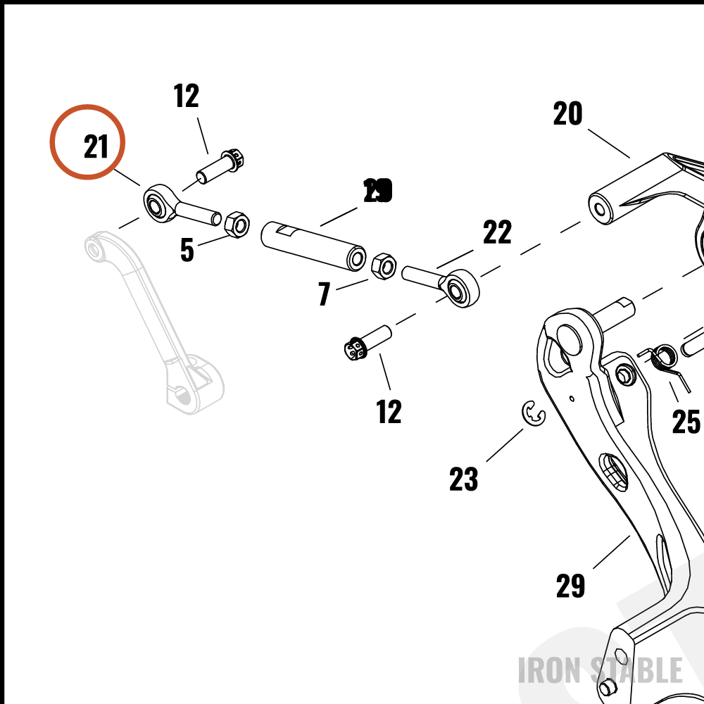 Harley-Davidson Rod End, Shf Lkge, Mid