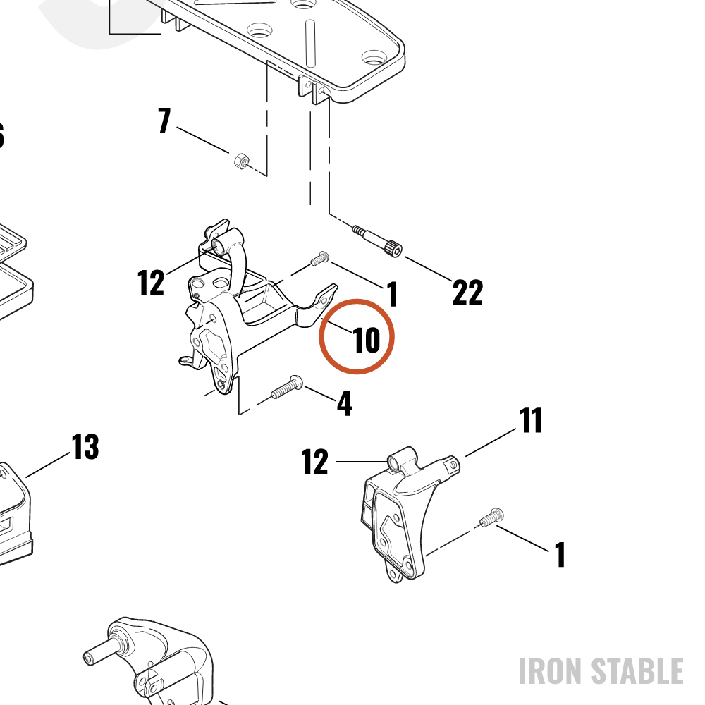 Harley-Davidson Bracket Assembly, Gear Shftr