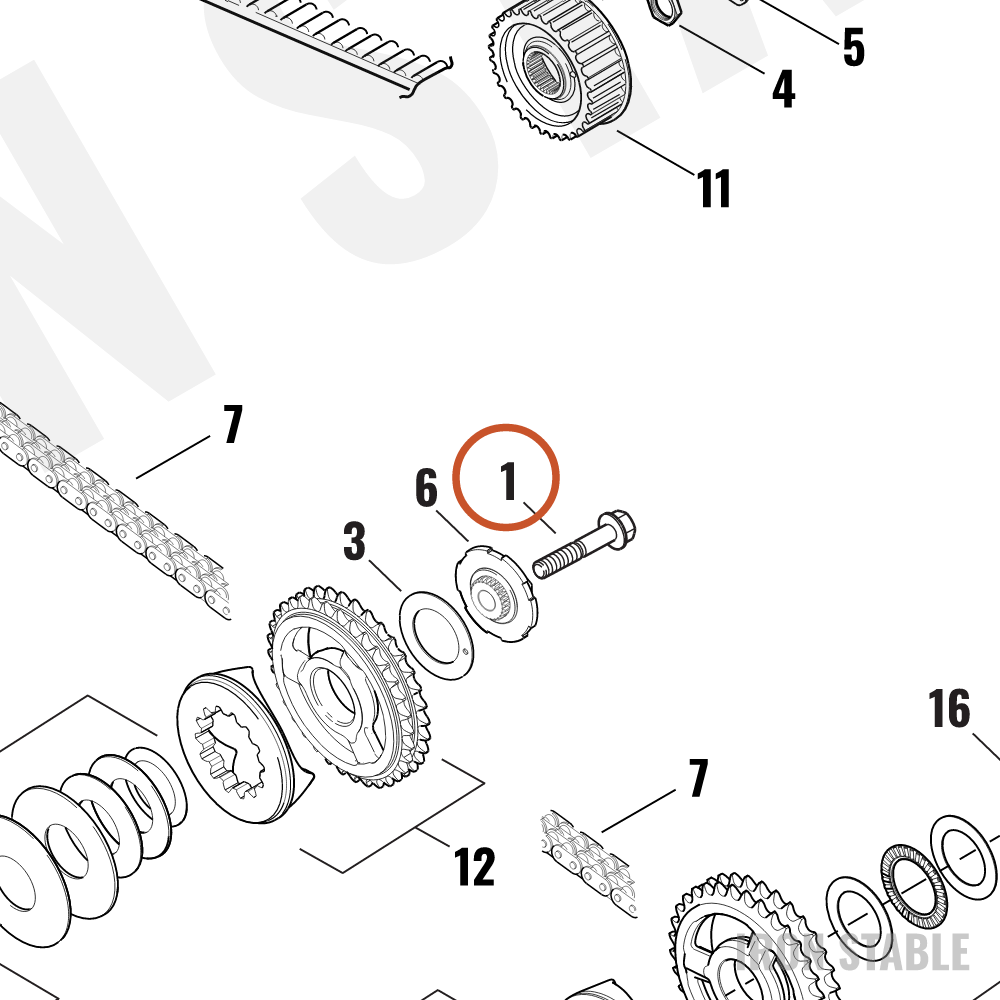 Harley-Davidson Screw, Hex Flange