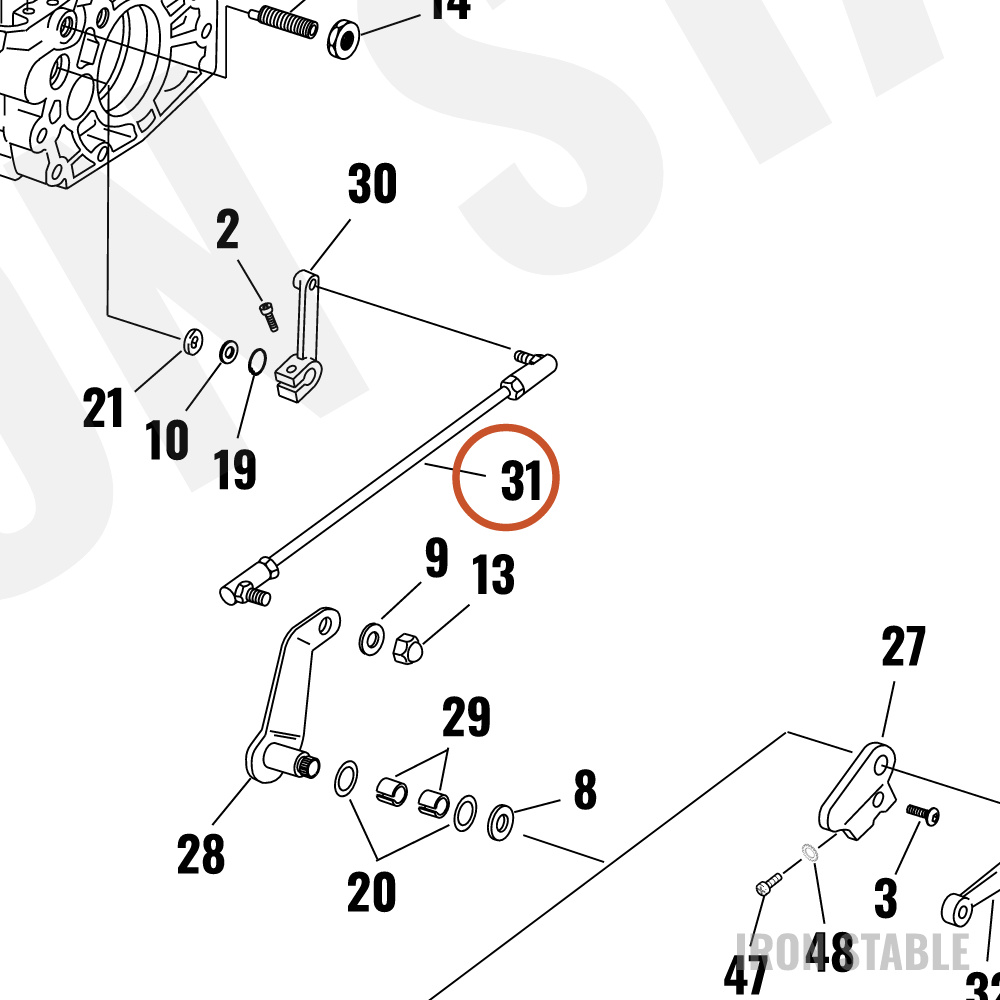 Harley-Davidson Rod End, Shf Lkge, Adj