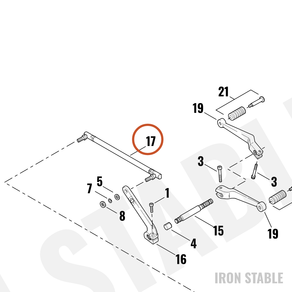 Harley-Davidson Int Shftr Mech Component, Shifter