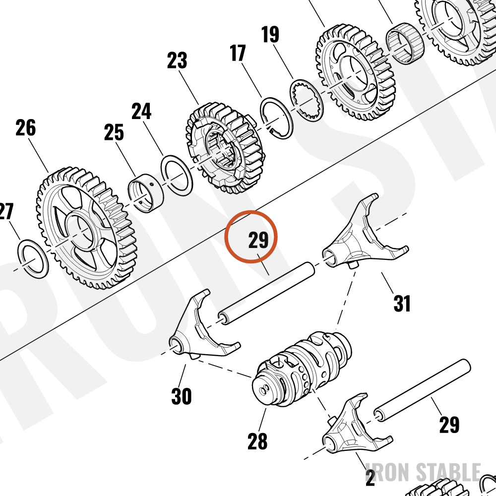 Harley-Davidson Shaft, Shftr Fork, X