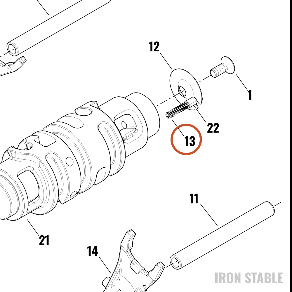 Harley-Davidson Int Shftr Mech Component, X