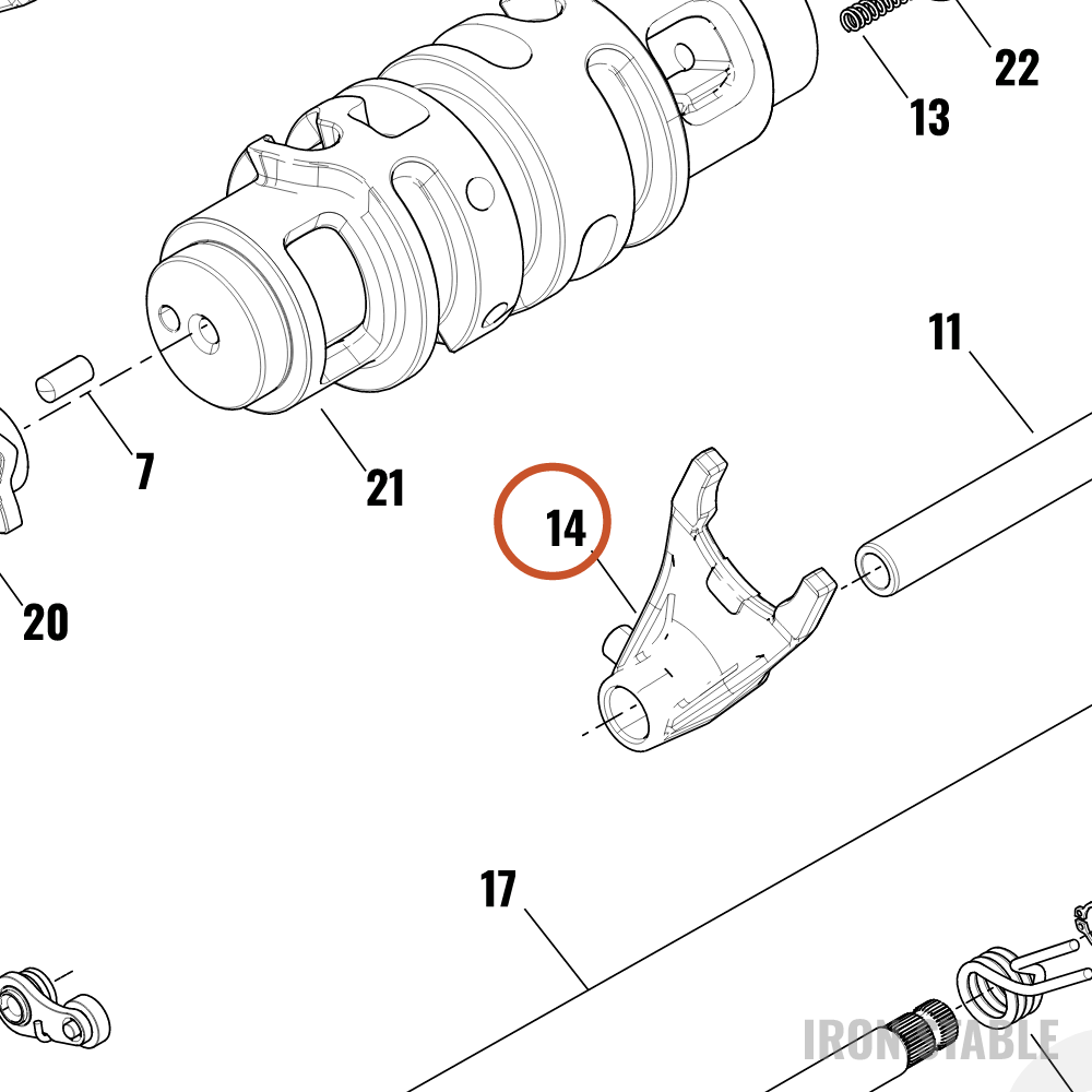 Harley-Davidson Fork, 1st/4th Shift