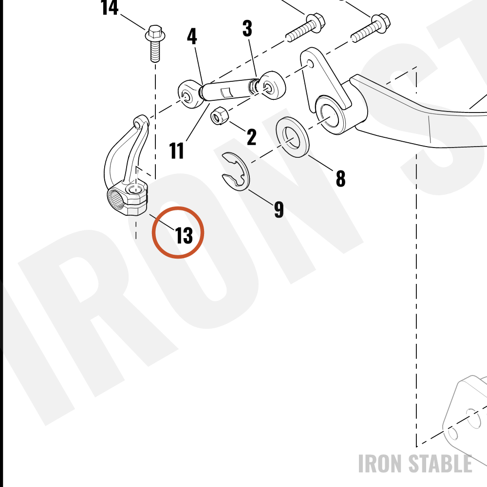 Harley-Davidson Lever, Engn Shf, X
