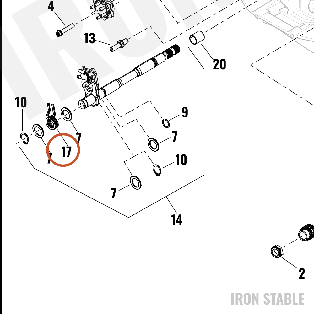Harley-Davidson Int Shftr Mech Component, Torsion S