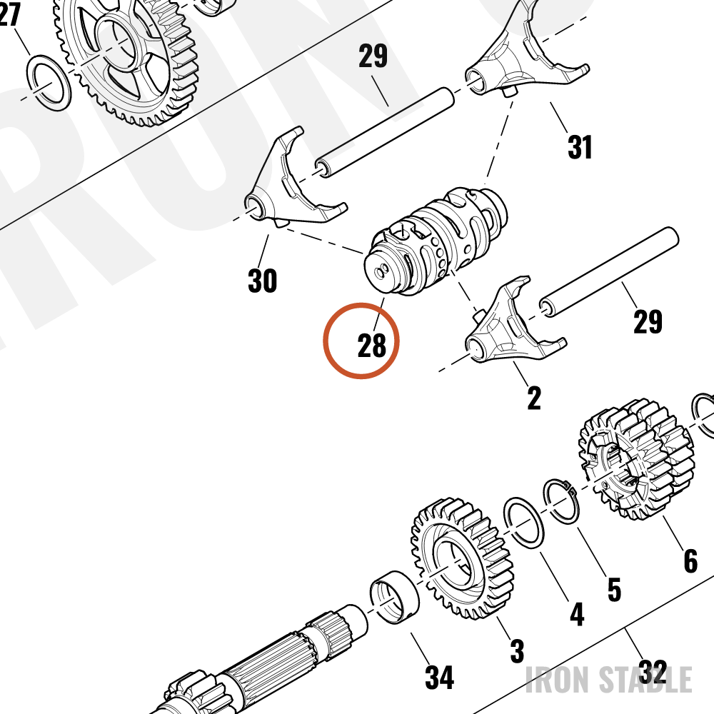 Harley-Davidson Drum, Shftr, Cam