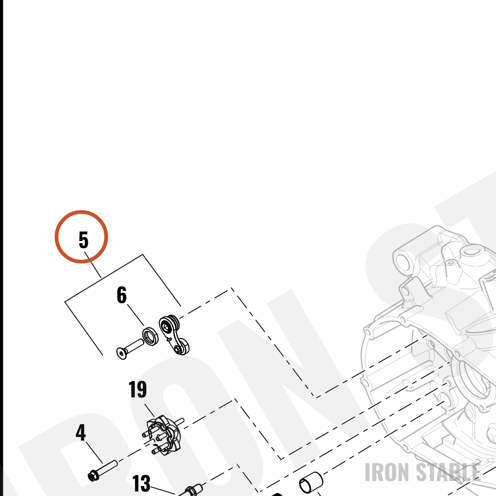 Harley-Davidson Int Shftr Mech Component, Detent Ar