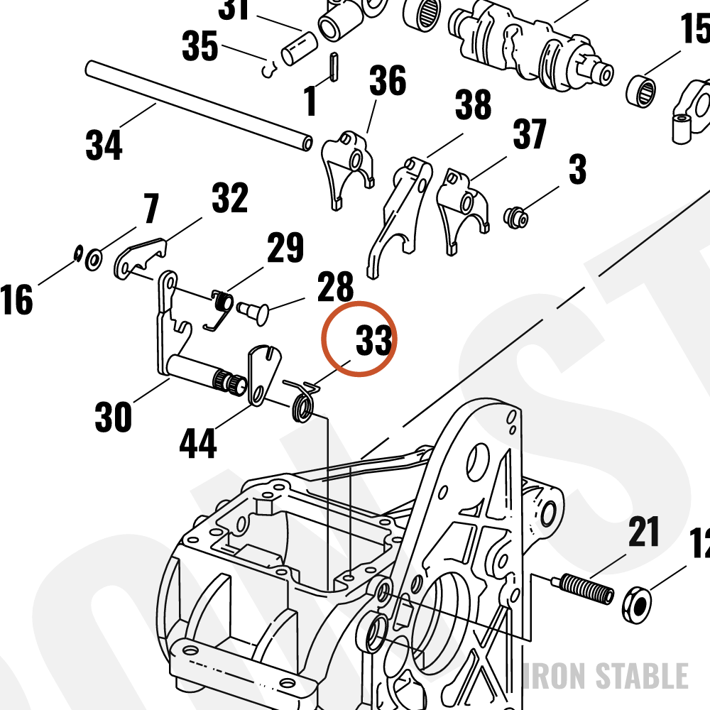 Harley-Davidson Spring, Shifter Shaft