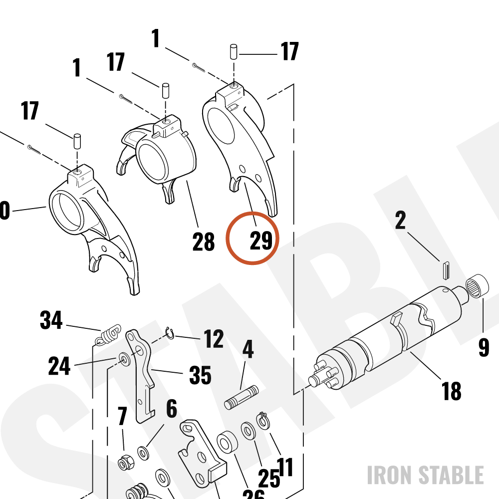 Harley-Davidson Fork, Shftr, X