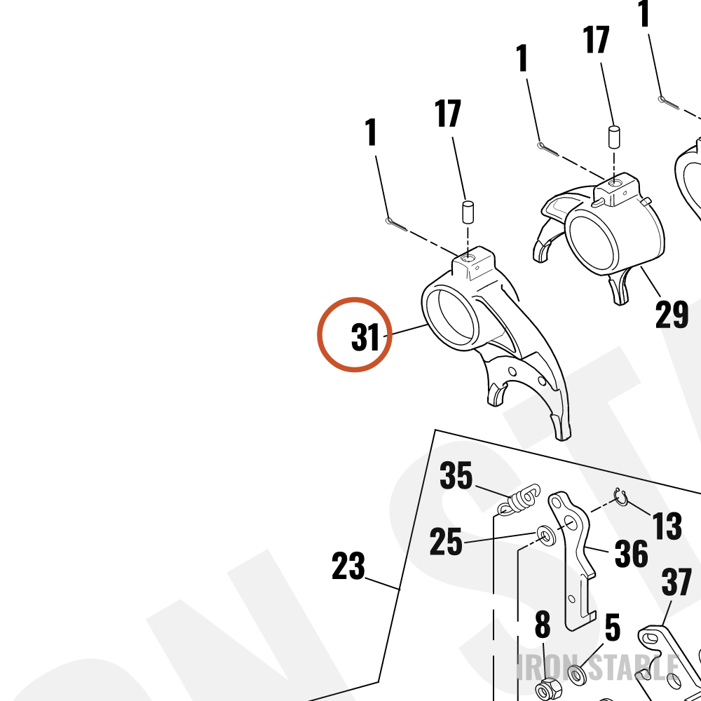 Harley-Davidson Shifter Fork, 4th Gear