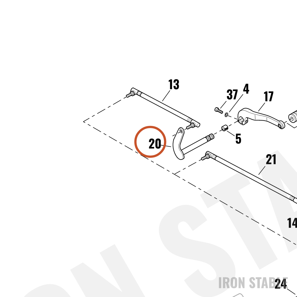 Harley-Davidson Shiftlever Assembly