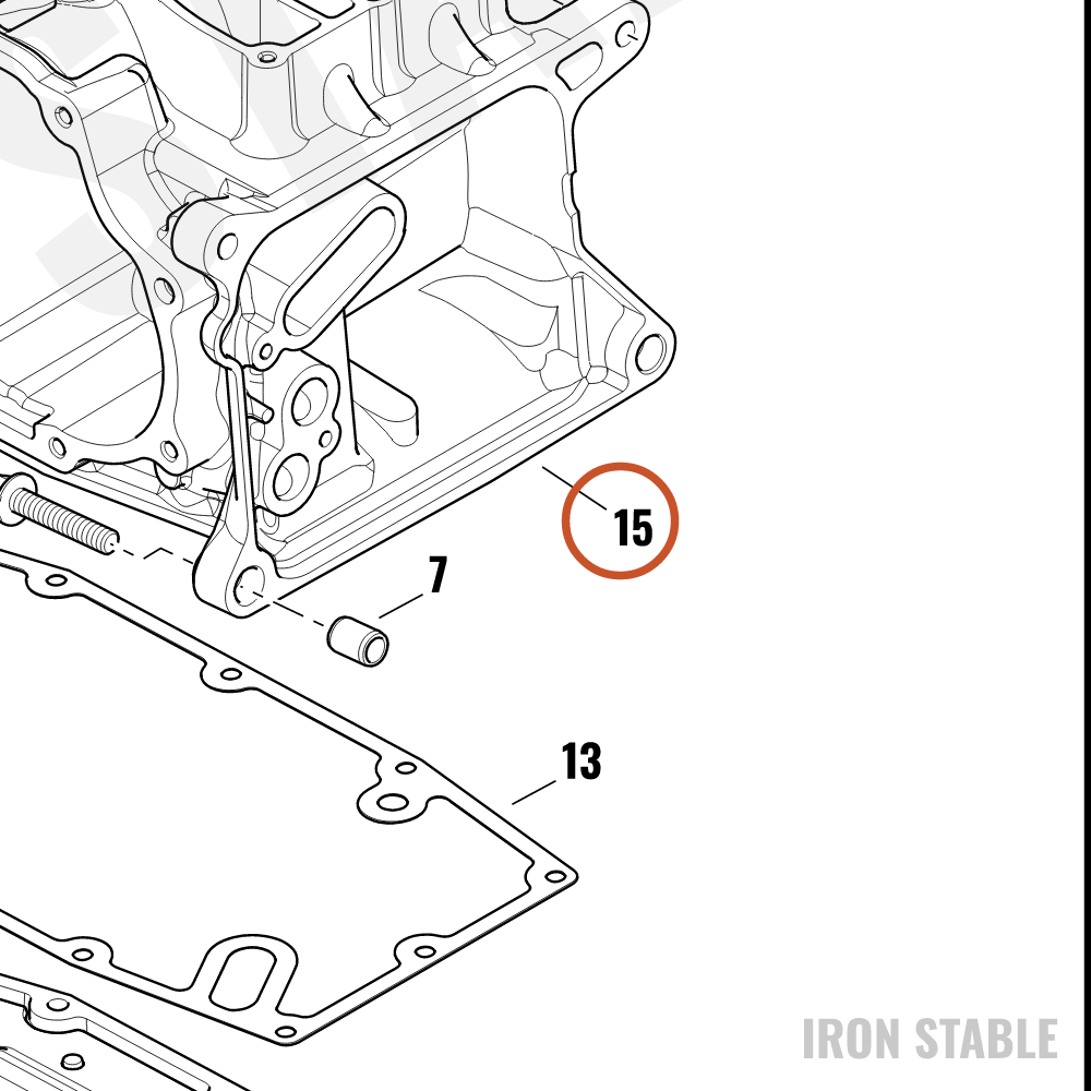 Harley-Davidson Case, Xmsn, Sub-Assembly, Black