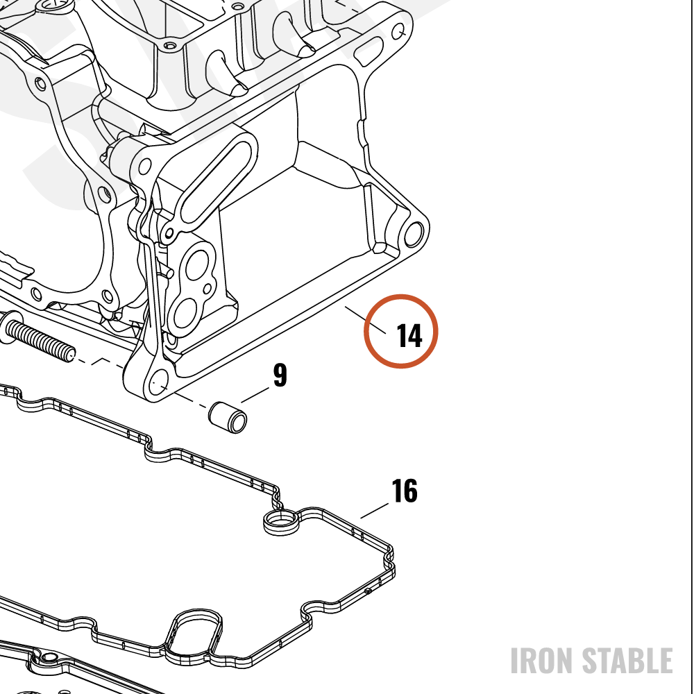 Harley-Davidson Case, Xmsn, Sub-Assembly, Black Grani