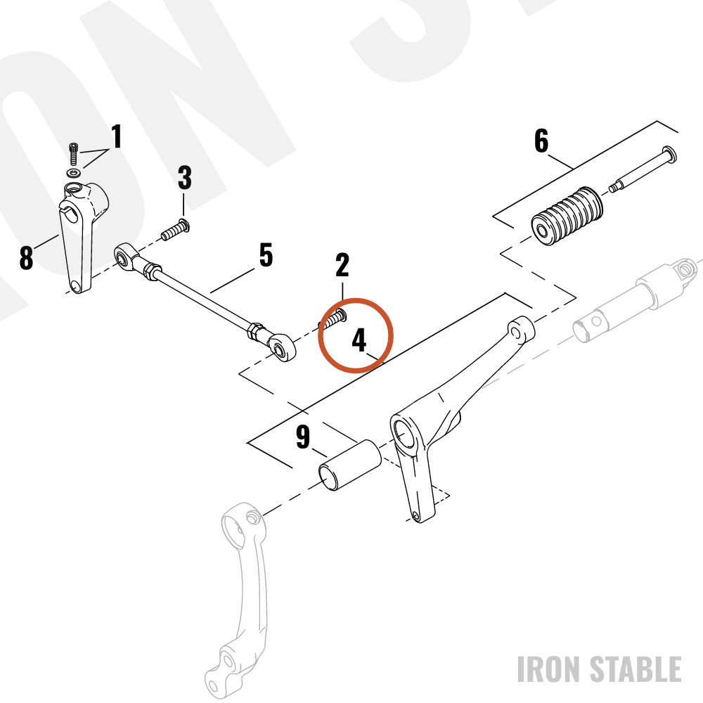 Harley-Davidson Shifter Lever Assembly, Gloss Blk