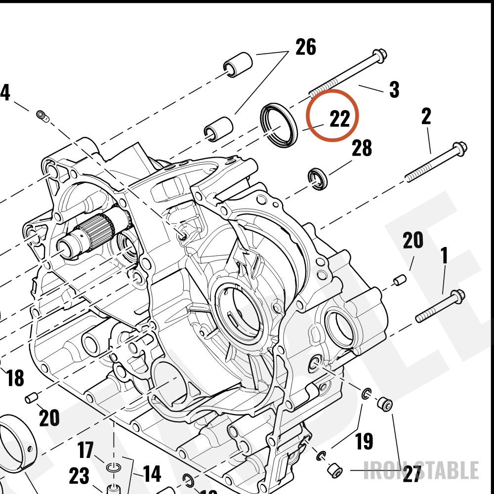 Harley-Davidson Seal, Drln, 42 Mm Crkc Seal