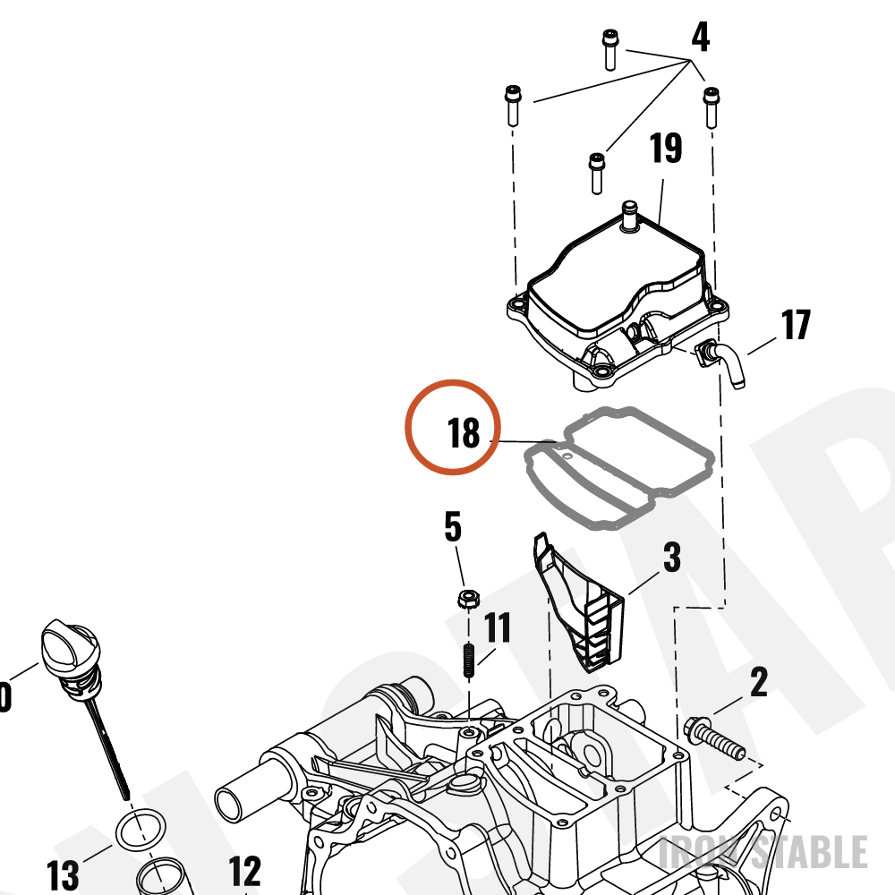 Harley-Davidson Cover, Xmsn Top, Gasket
