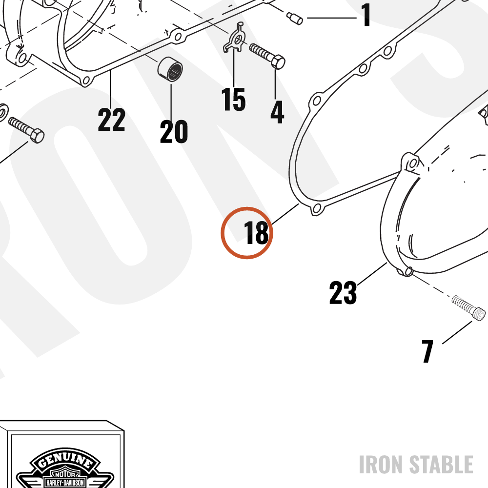 Harley-Davidson Gasket, Primary Cover