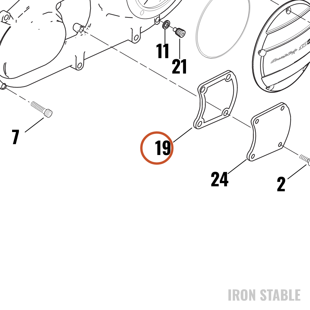 Harley-Davidson Gasket, Insp Cover