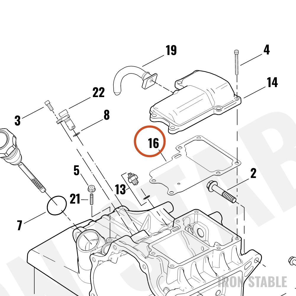Harley-Davidson Gasket, Cover, Trans Top