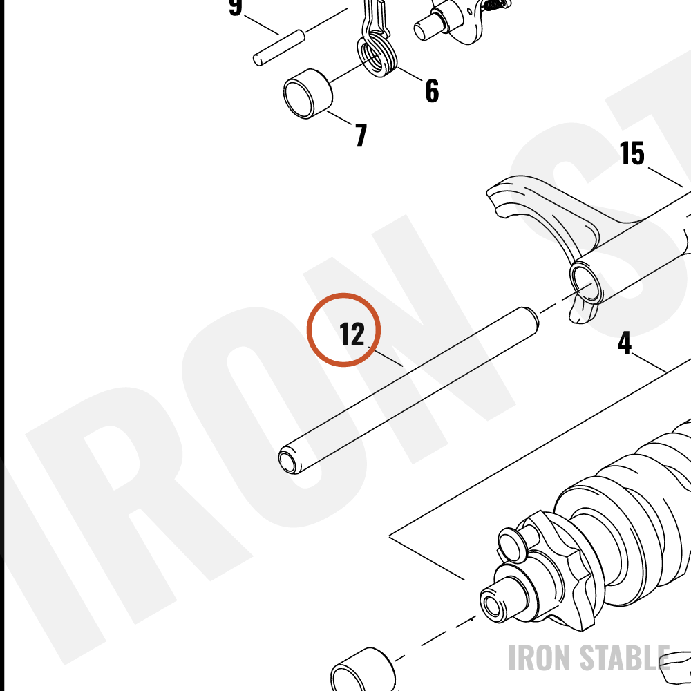 Harley-Davidson Fork, Shftr, Rail