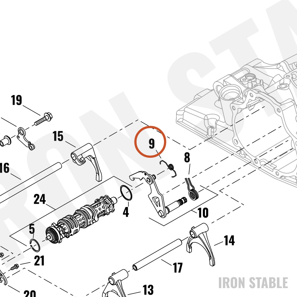 Harley-Davidson Spring, Ratchet Arm