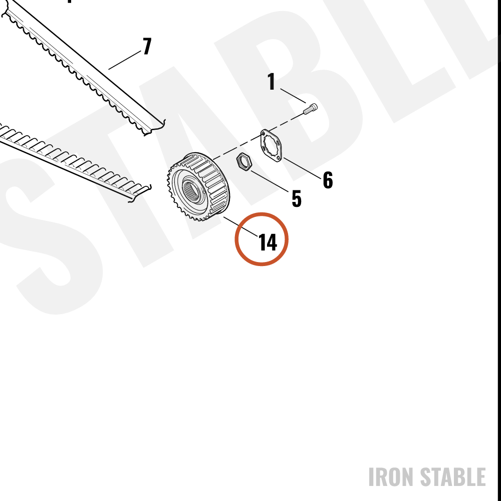 Harley-Davidson Sprocket, Xmsn Out, 32t/Beltdriv