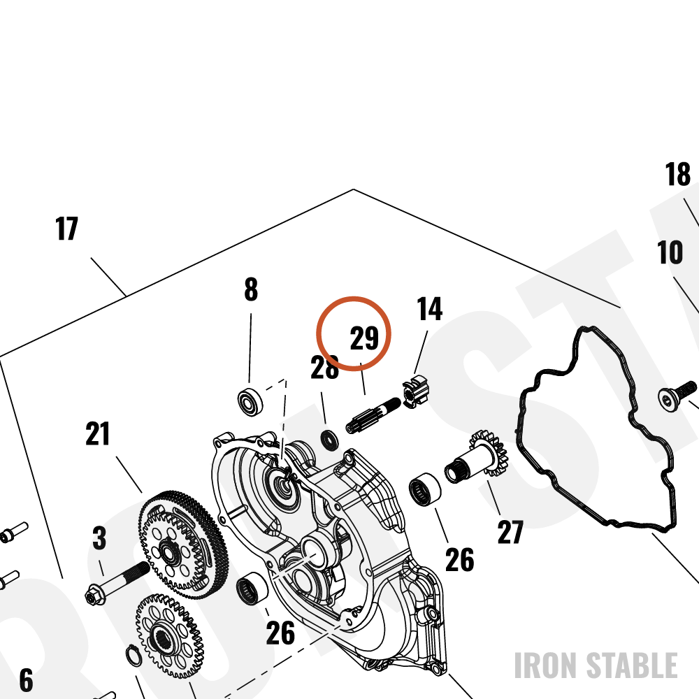 Harley-Davidson Shaft, Xmsn Inp, Splined