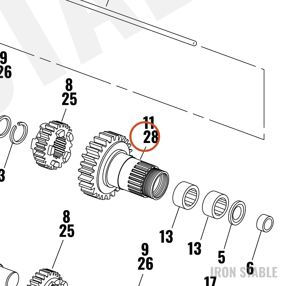 Harley-Davidson 5th-Gear, M'shaft