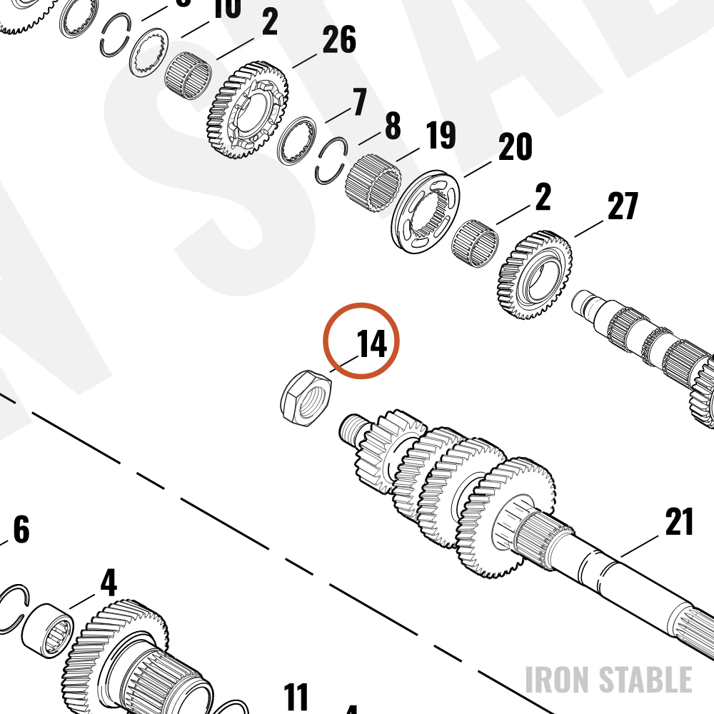 Harley-Davidson Nut, Hex Lock