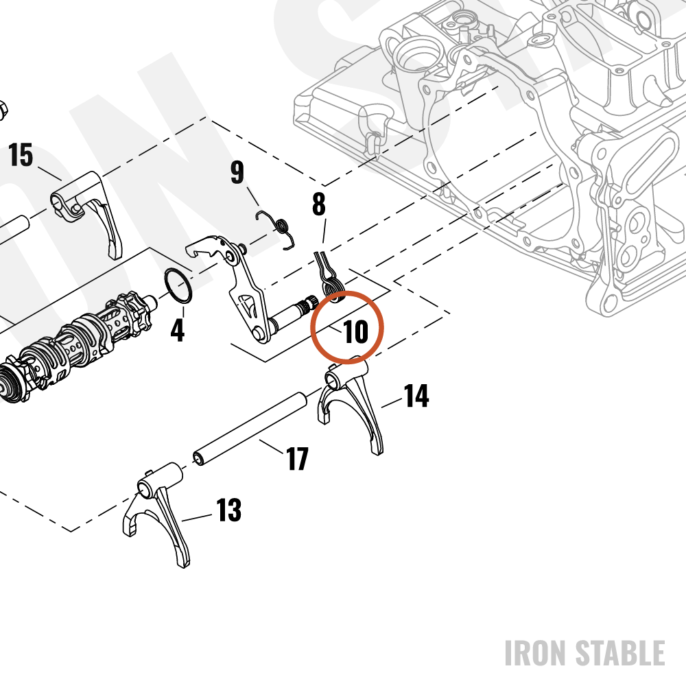 Harley-Davidson Shifter Mechanism Assembly
