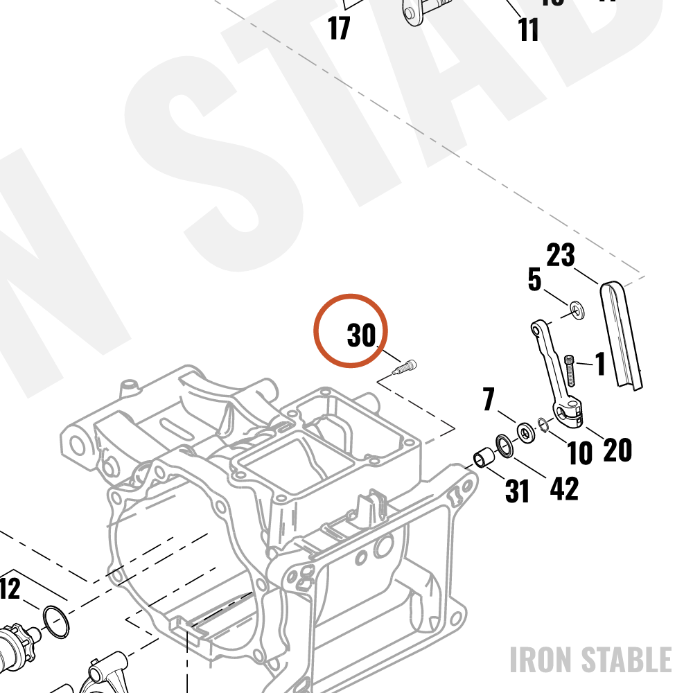 Harley-Davidson Int Shftr Mech Component, Centering