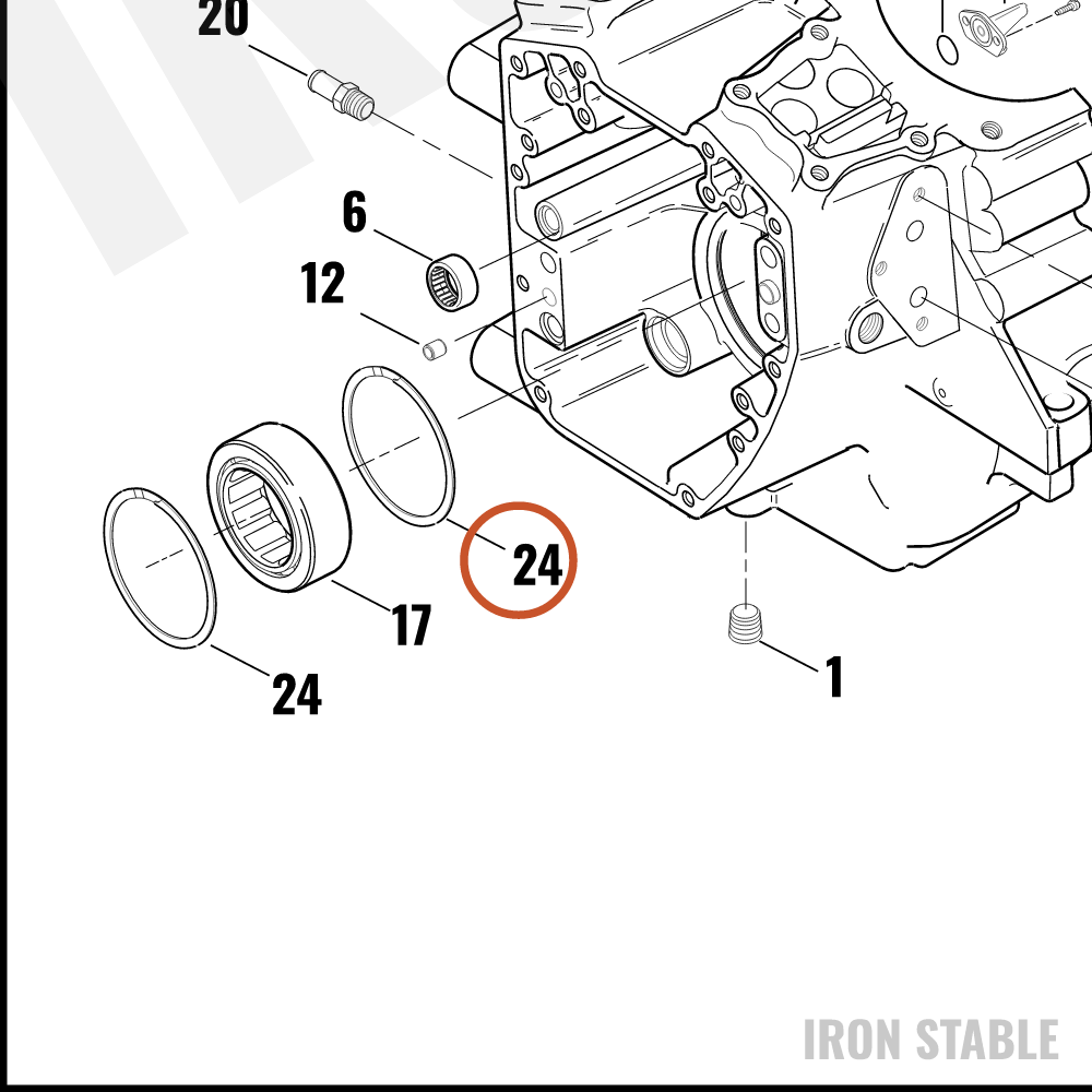 Harley-Davidson Ring, Retaining, Spiral