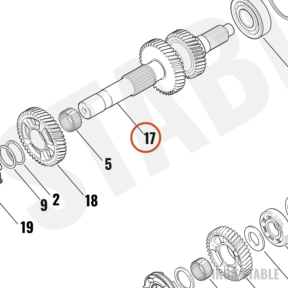 Harley-Davidson Mainshaft, Xmsn, X