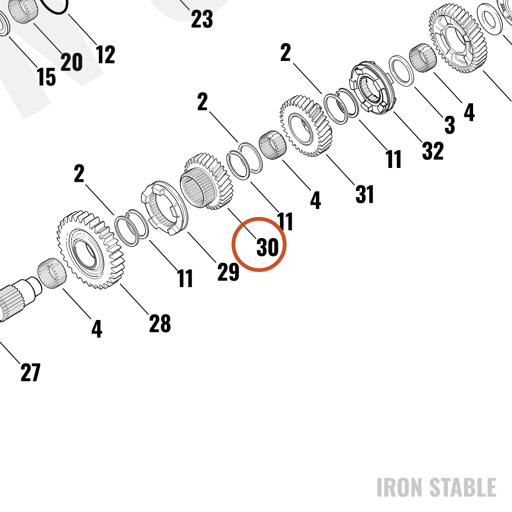 Harley-Davidson Countershaft, Xmsn, X