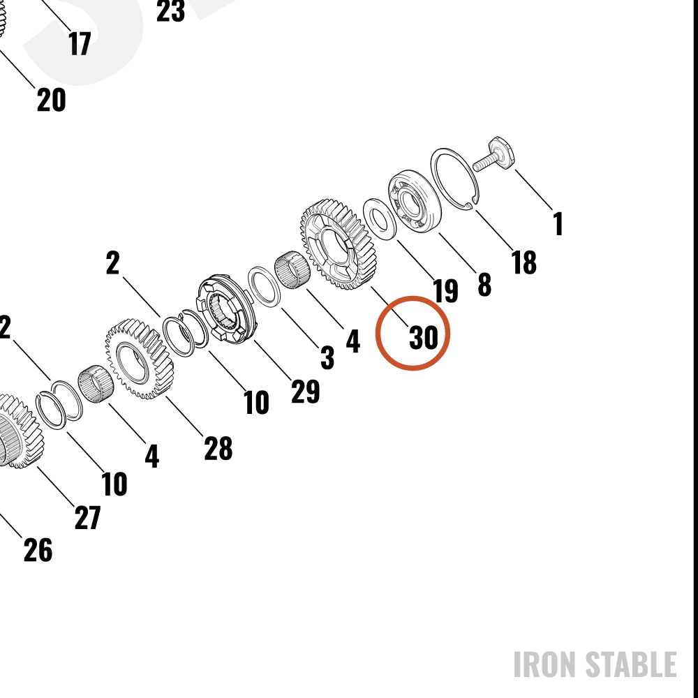 Harley-Davidson Countershaft, Xmsn, X