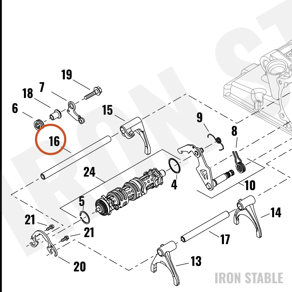 Harley-Davidson Fork, Shftr, Shaft