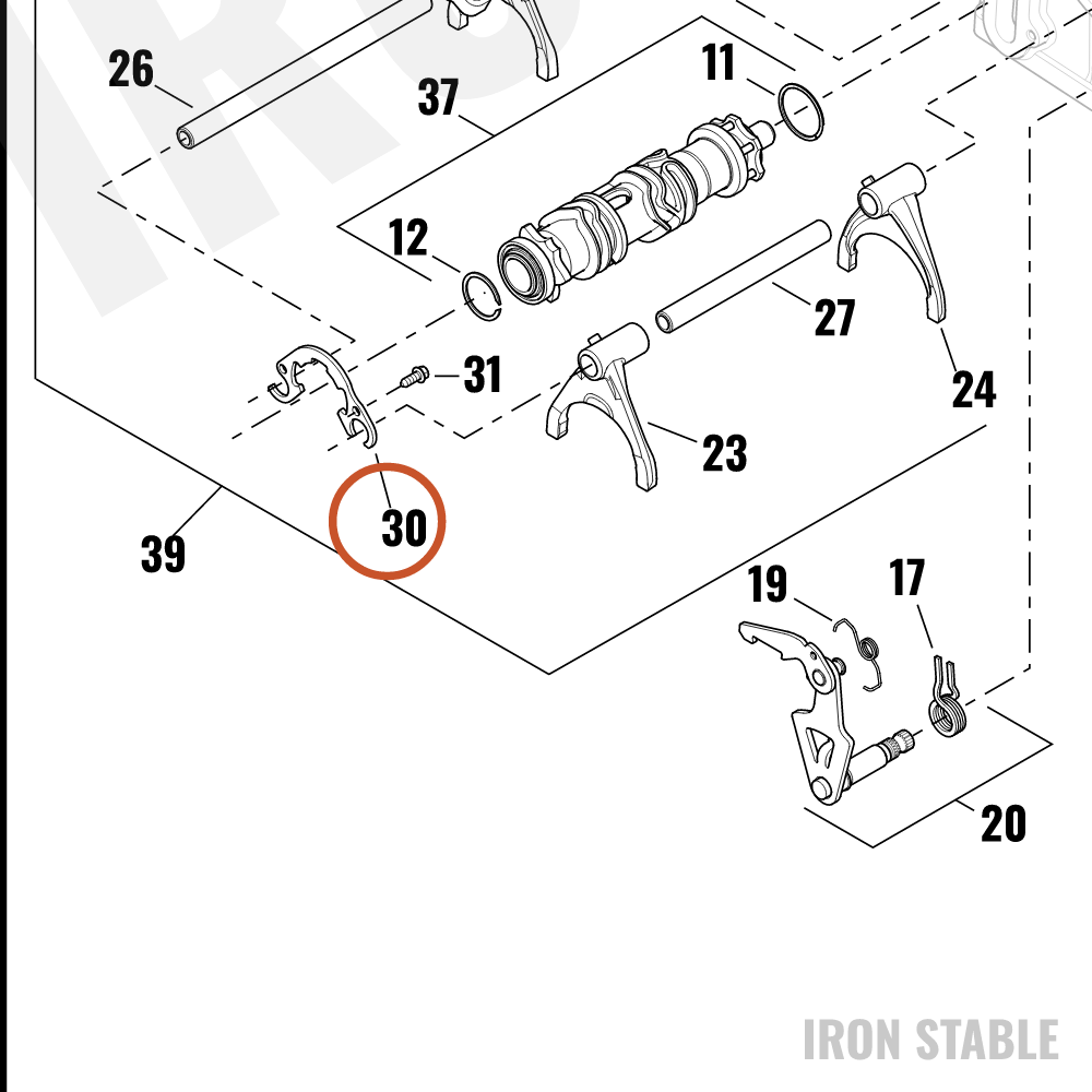 Harley-Davidson Int Shftr Mech Component, Cam