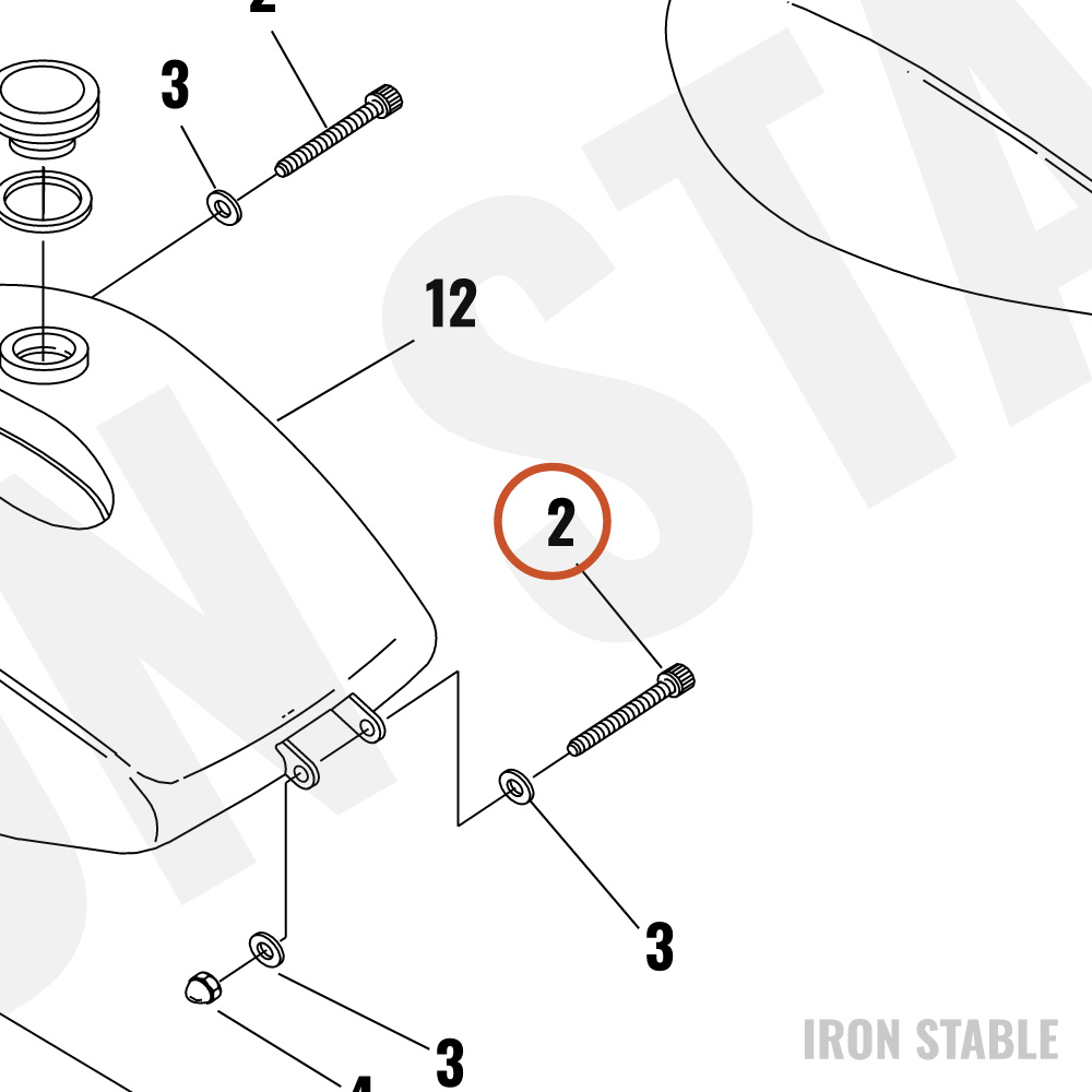 Harley-Davidson Screw Hex Cap