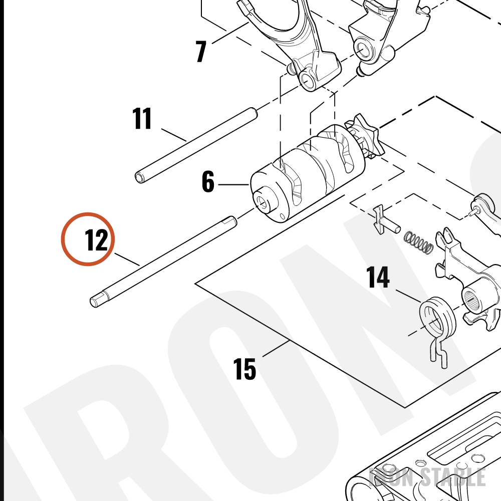 Harley-Davidson Shaft, Shifter Drum