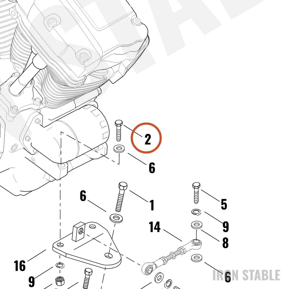 Harley-Davidson Screw, Hex Cap