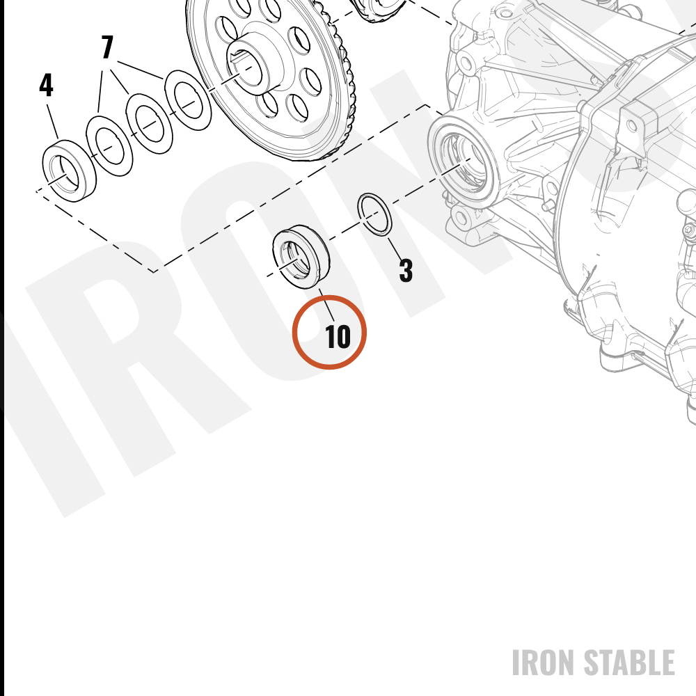 Harley-Davidson Shaft, Xmsn Out, Collar