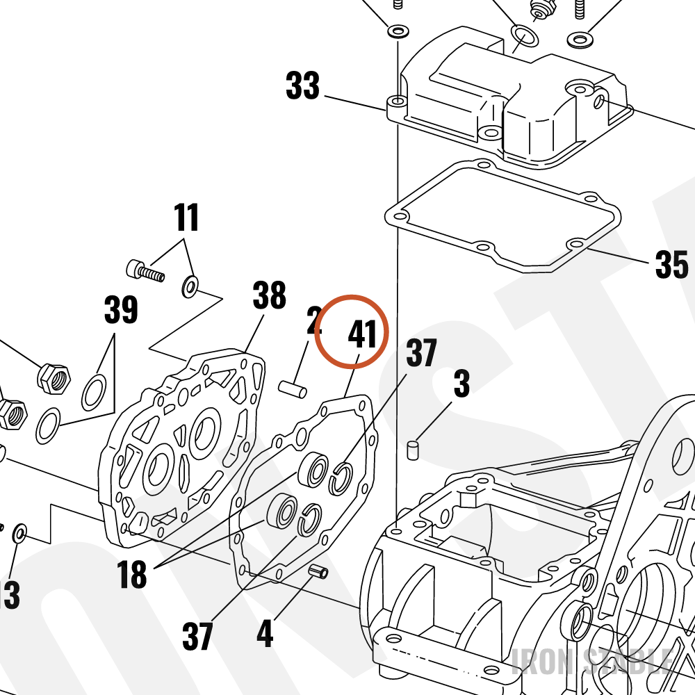 Harley-Davidson Gasket, Trans Bearing Hsg