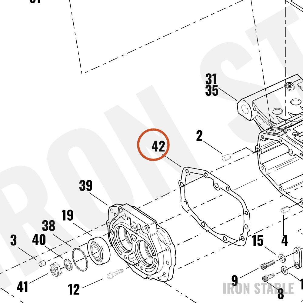 Harley-Davidson Gasket Trans Bearing Hsg