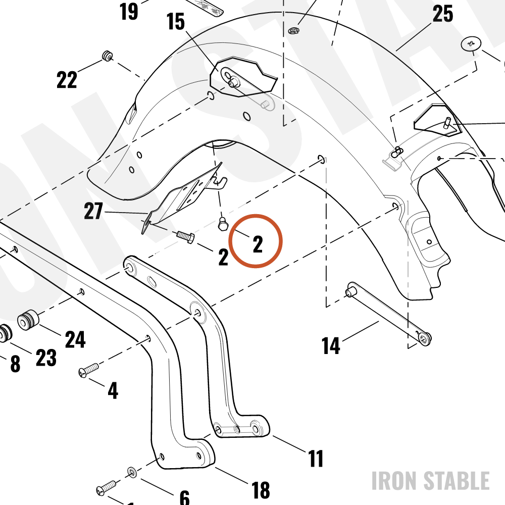 Harley-Davidson Screw, Hex/Flangelock