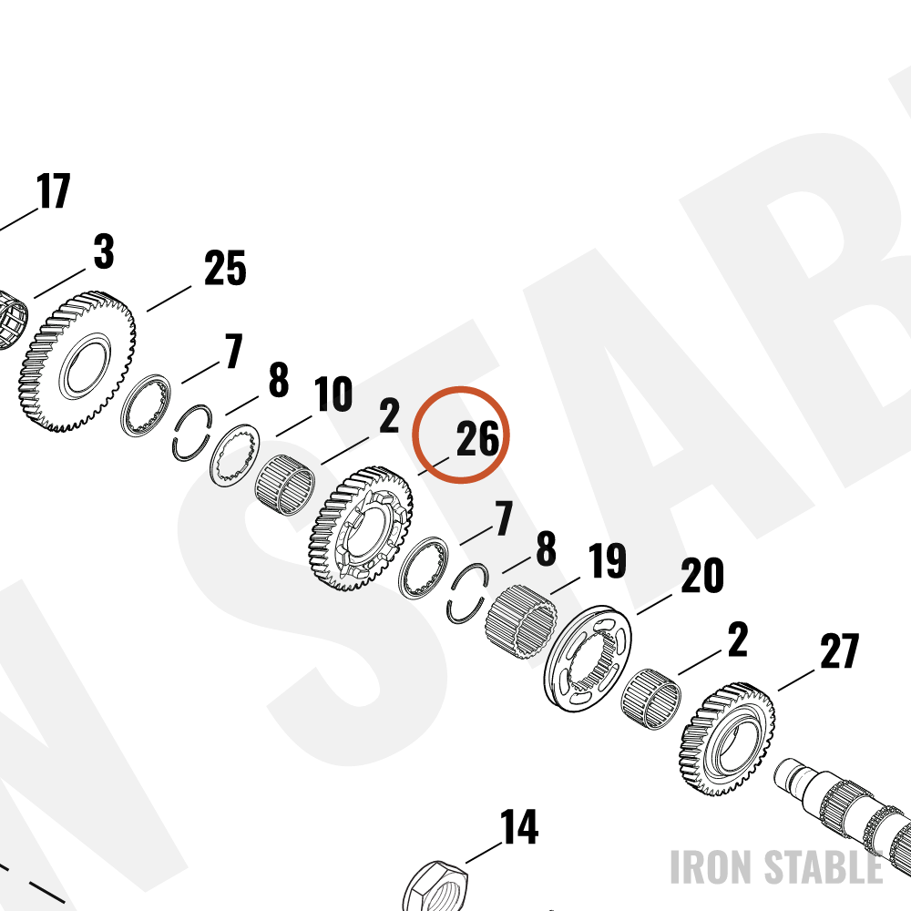 Harley-Davidson Gear, 3rd Cntrshaft